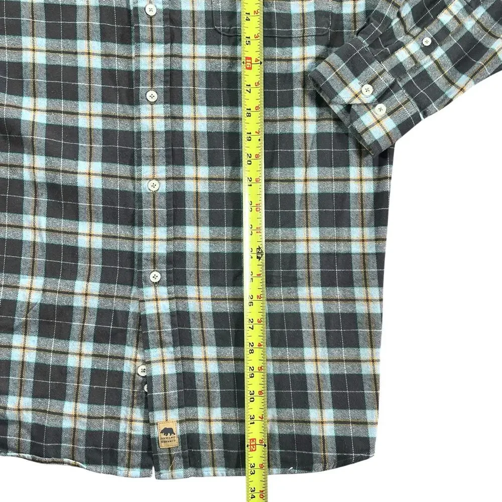 Onward Reserve Mens Field Flannel Shirt Plaid Classic Fit Large Retail $138 - Picture 4 of 10